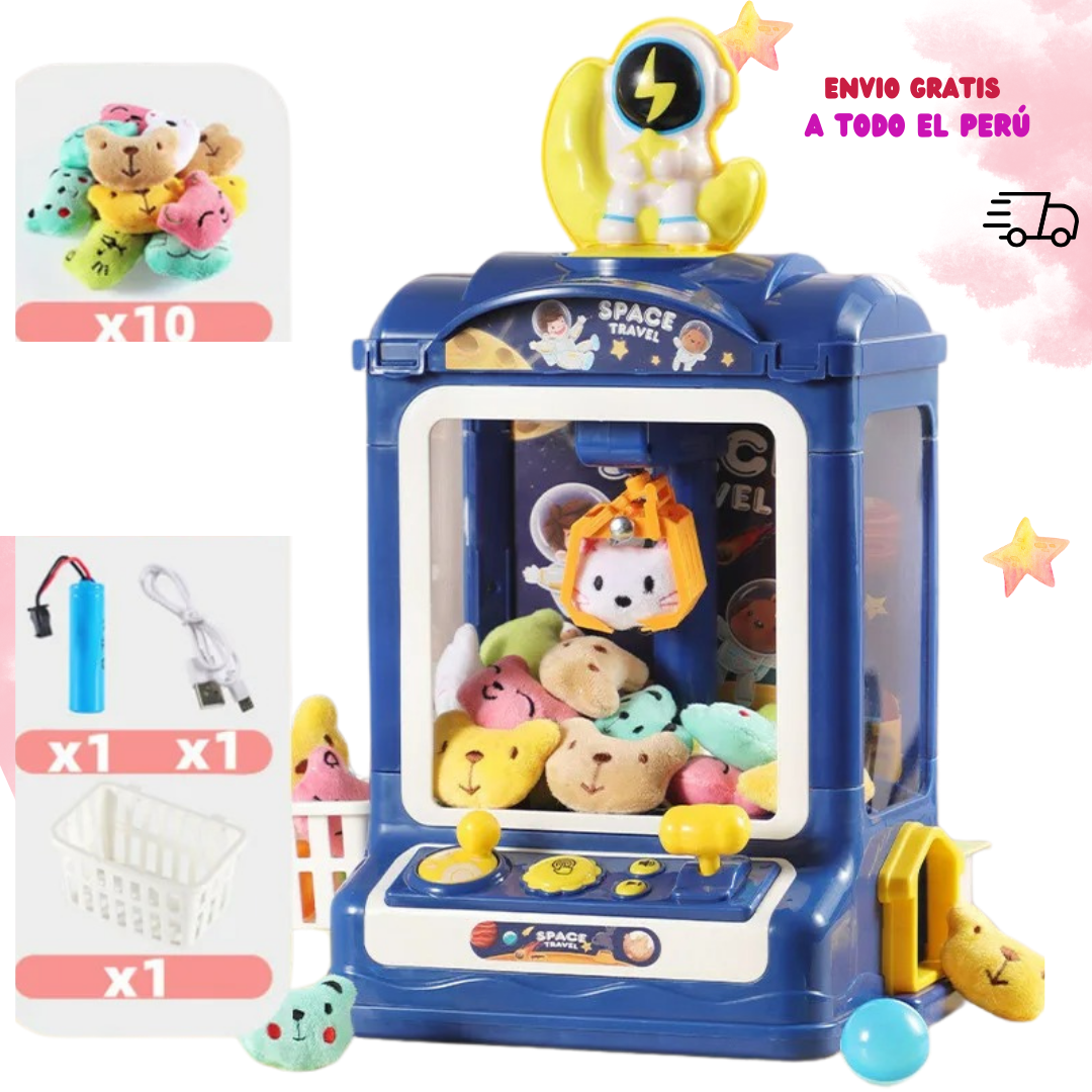 MINI MAQUINA GARRITA DE PELUCHE 🧸✨