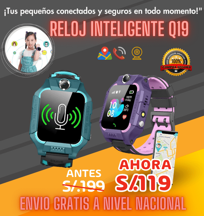 RELOJ INTELIGENTE PARA NIÑOS Q19