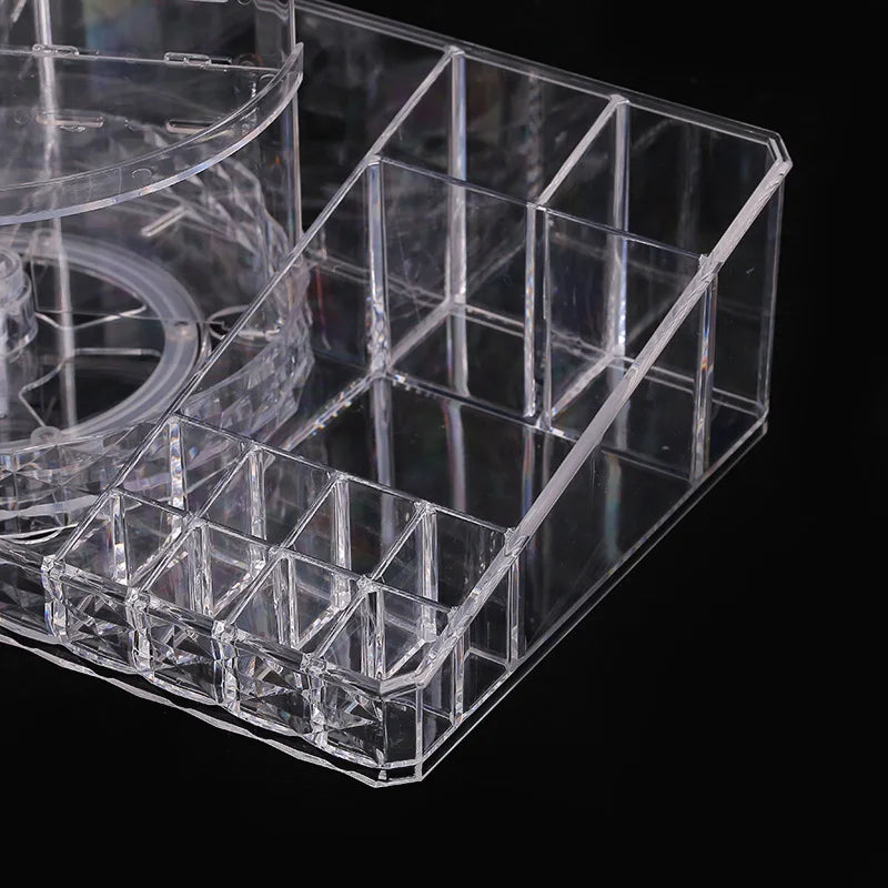 ORGANIZADOR DE MAQUILLAJE GIRATORIO PREMIUM 2 EN 1