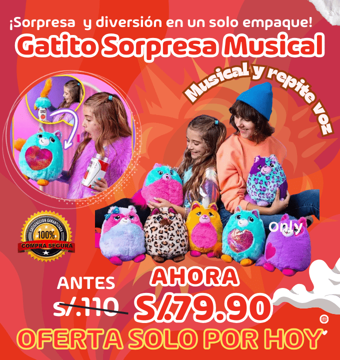 Peluche Gatito Sorpresa