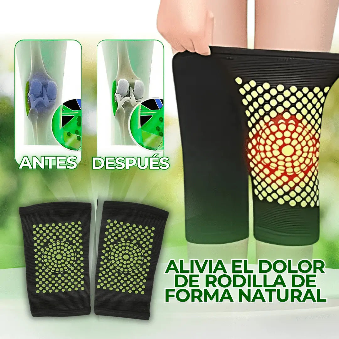 "RODILLERA TÉRMICA + 40 PARCHES PARA EL DOLOR - ALIVIO NATURAL"
