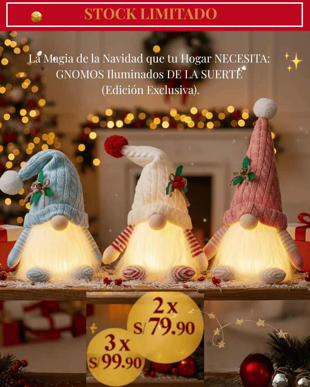GNOMOS LED DE LA SUERTE