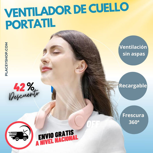 VENTILADOR DE CUELLO PORTATIL (RECARGABLE)