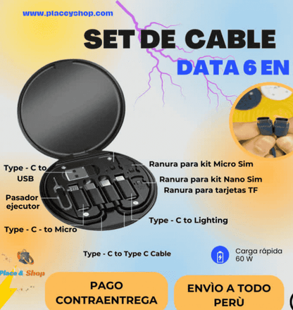SET CABLE DATA 6 EN 1
