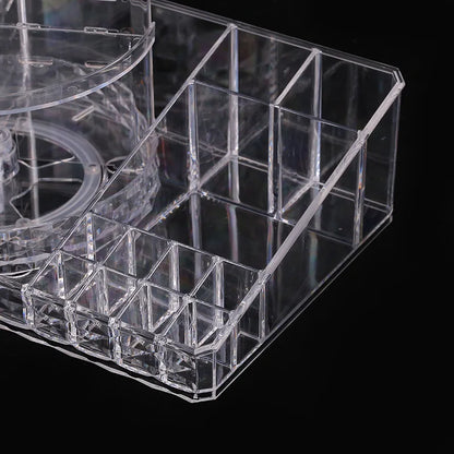 ORGANIZADOR DE MAQUILLAJE GIRATORIO PREMIUM 2 EN 1
